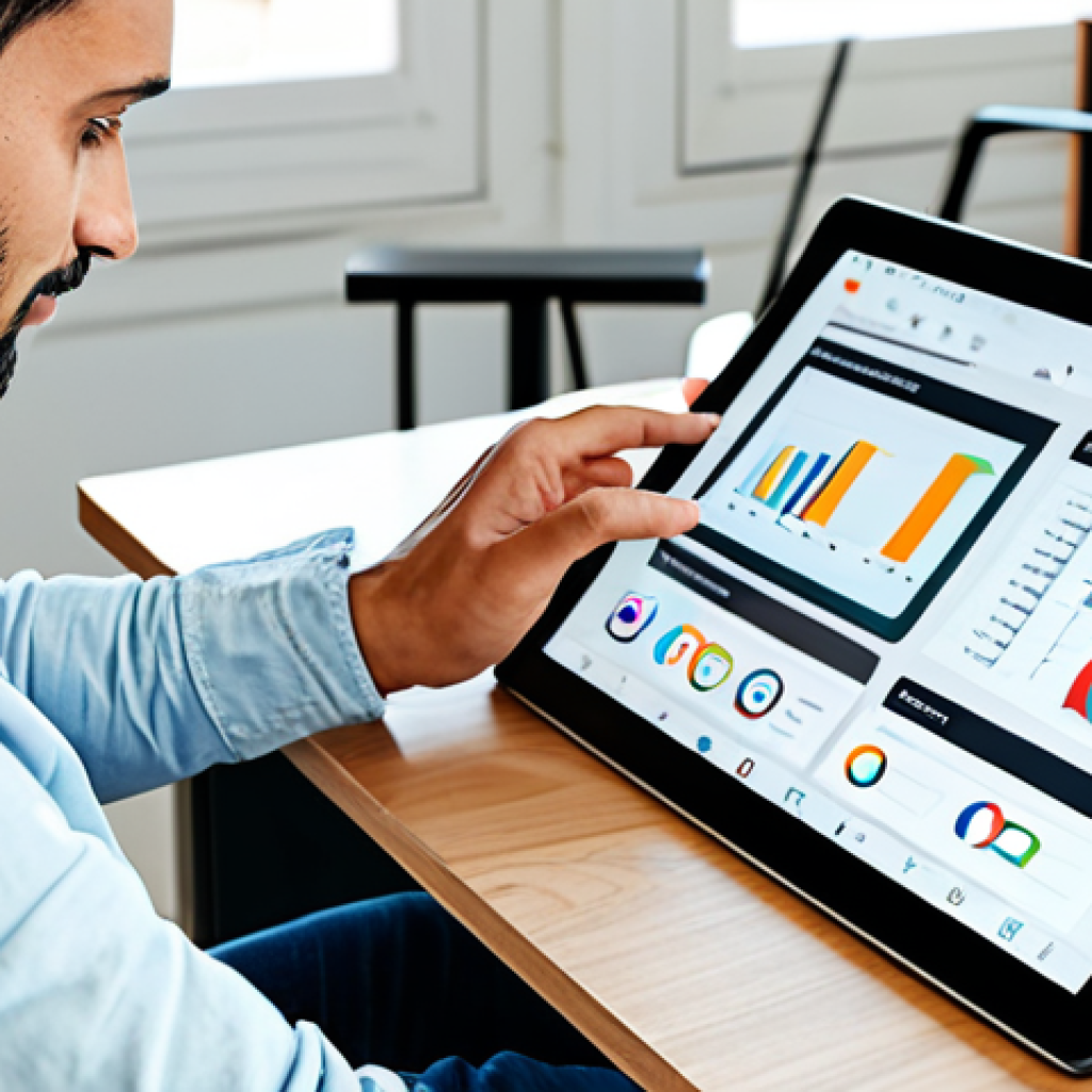 A skilled graphic designer in a bright, modern co-working space in Lisbon, Portugal, fully clothed in smart-casual attire, working on a digital illustration on a large tablet.  Lots of natural light.  Safe for work, appropriate content, professional, perfect anatomy, well-formed hands, high resolution, realistic style.